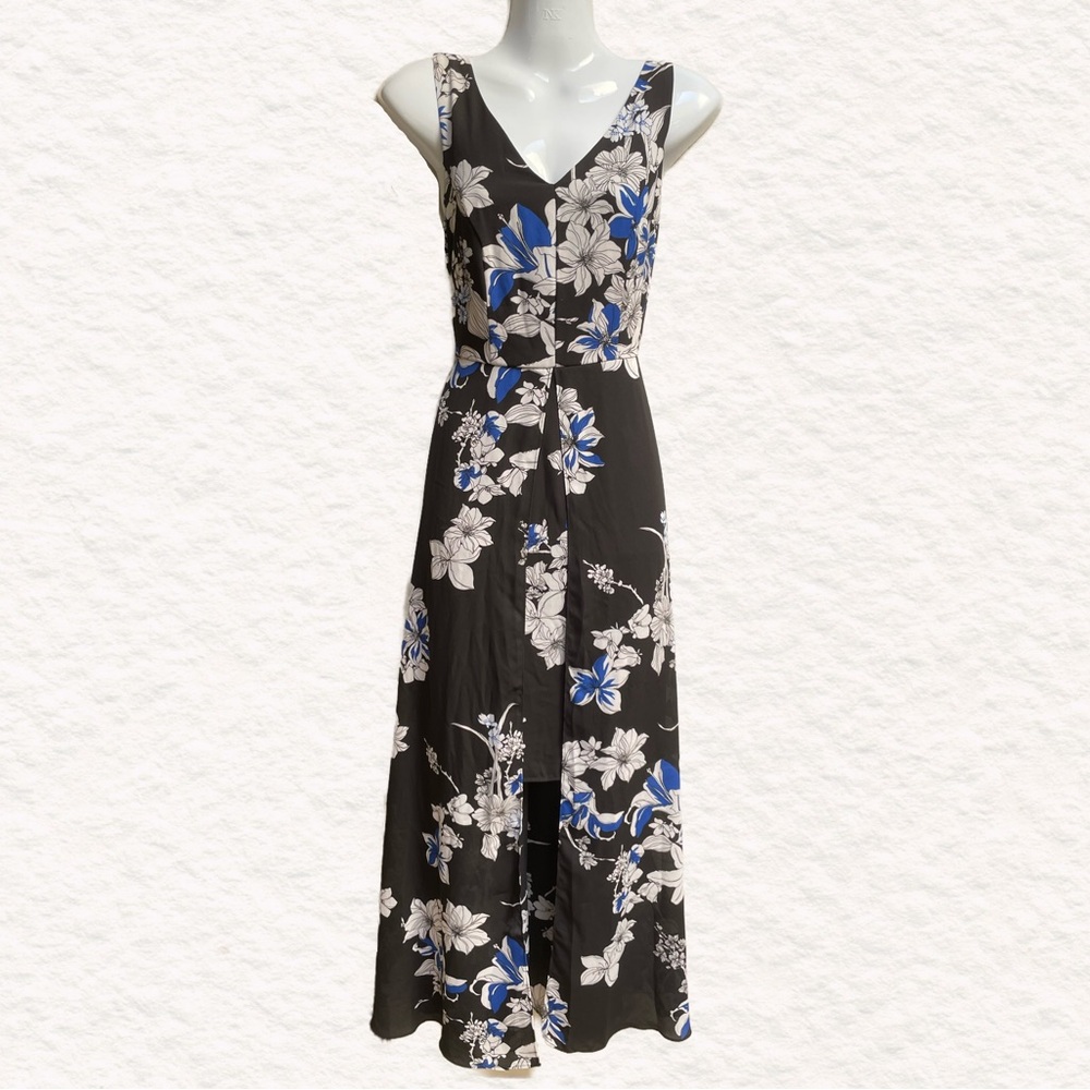 Ricki’s 0 Floral Open Front Maxi Dress